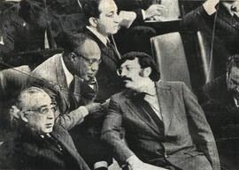 Amílcar Cabral com o embaixador Sevilla Borja, Presidente da Comissão Especial da ONU