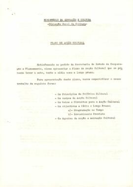 Seminários da Reflexão sobre o Desenvolvimento Local e Participação Popular: Ministério da Educação e Cultura, Direção geral da cultural, Plano de ação cultural, por Manuel  Veiga