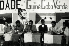 Conferência de imprensa concedida pela delegação da Guiné-Bissau