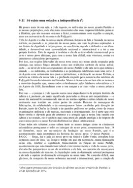 Só existe uma solução: a independência