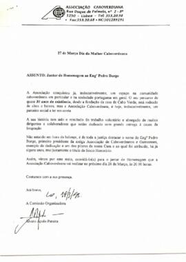 Homenagem ao Engenheiro Pedro Burgo