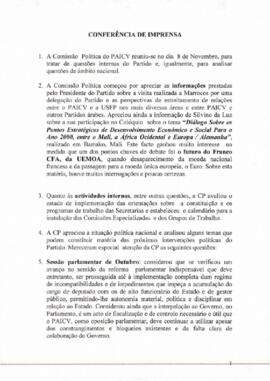 Conferência de imprensa