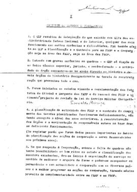 Relatório anual do Ministério das Forças Armadas e da Segurança