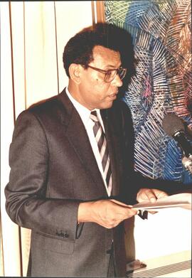 Foto do 1º Governador do Banco de Cabo Verde, Corentino Virgílio Santos