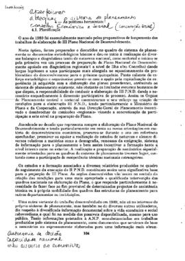 Relatório do Governo apresentado pelo Primeiro-Ministro Pedro Pires da 9ª sessão Legislativa Ordinária da III Legislatura da Assembleia Nacional Popular