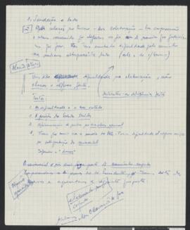 Manuscrito do Comandante Pedro Pires, sobre assuntos diversos