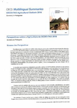 Perspetivas sobre a agricultura da OCDE-FAO 2010