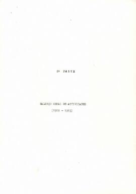 IIª Parte: Balanço geral , 1981-1983