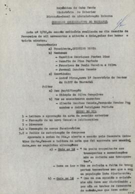 Ata nº 2/82, do Conselho Deliberativo do Tarrafal