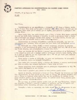 Carta nº 337, de Amílcar Cabral ao Camarada Pedro Pires