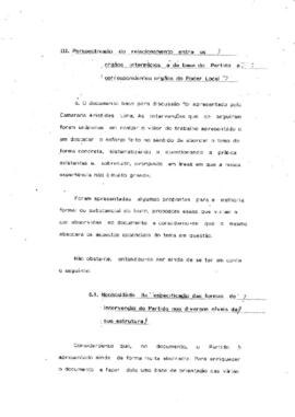 Relatório da Comissão Nacional para as questões eleitorais
