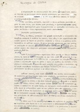 Simpósio Amílcar Cabral: Mensagem da OSPAA