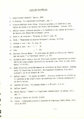 Seminário sobre a África de Língua Oficial Portuguesa, Portugal e os Estado Unidos da América: Cabo Verde – Opção por uma política de paz, comunicação apresentada pelo Sr. Renato Cardoso, Conselheiro de S. Excia o Primeiro Ministro de Cabo Verde