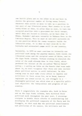 Mensagem de Boas Festas do Secretário Geral do Partido, Amílcar Cabral, endereçada aos camaradas e militantes