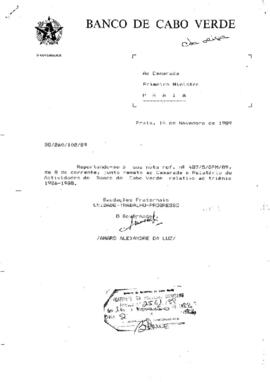 Relatório de atividade do triénio: Balanço contas e breve caracterização de aspectos de Política financeira Nacional e Internacional