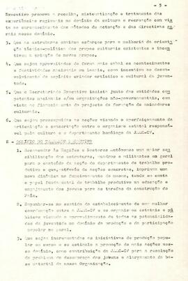 Relatório do Departamento de Organização à IVª Reunião Ordinária da Comissão Nacional da JAAC-CV
