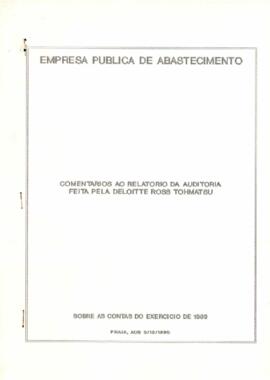 Empresa Pública de Abastecimento: Comentários ao Relatório da Auditoria feita pela Deloitte Ross Tohmatsu