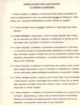 Protocolo de acordo entre o Estado Português e a República da Guiné-Bissau