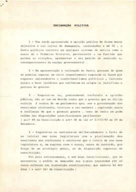Declaração Política