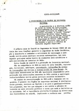 A Perestroika e os Órgãos de Segurança Nacional, por Viktor Tchebrikov