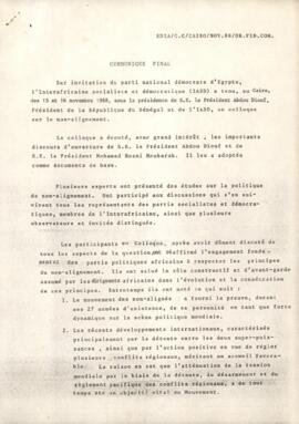Communiqué final