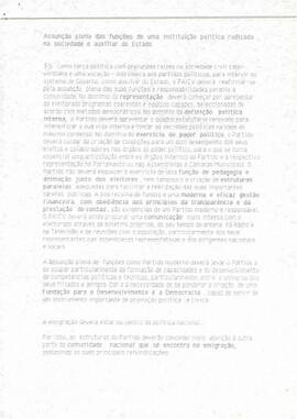 VI Congresso do PAICV: Moção de estratégia de Aristides Raimundo Lima -
