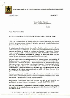 Carta ao deputado Pedro Pires a propósito das jornadas parlamentares sobre o setor da saúde