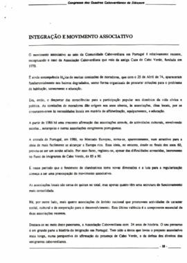 II Congresso dos Quadros Caboverdianos da Diáspora: Integração e movimento associativo
