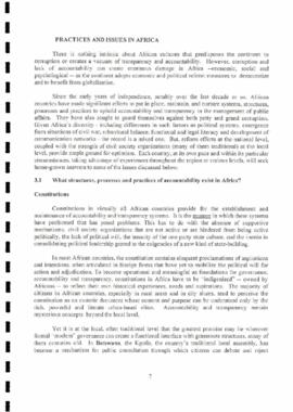 Africa Governance Forum (AGF II): Accountability and Transparency in Africa