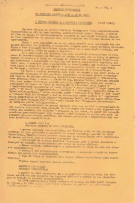 Do processo político após o 25 de abril: A Guerra colonial e a economia portuguesa, por José Gomes, publicado no Boletim Informativo nº 2, pág. 1 (13.06.1974)