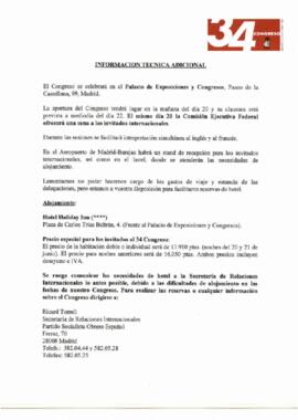 Congresso da Internacional Socialista, 34º