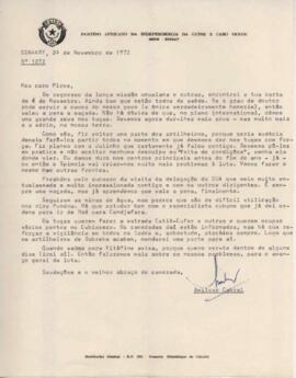 Carta nº 1272, de Amílcar Cabral ao Camarada Pedro Pires