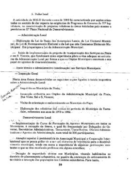 Relatório de Atividades do Governo, apresentado pelo Primeiro-Ministro Pedro Pires, na 9ª sessão Legislativa Ordinária da III Legislatura da Assembleia Nacional Popular, II Parte