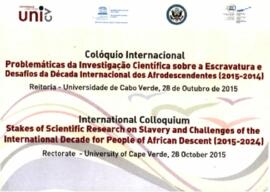 Colóquio Internacional: Cartão