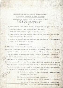 Resolução da segunda reunião extraordinária do Conselho Superior da Luta do PAIGC realizada em Bissau, de 3 a 6 de março de 1978