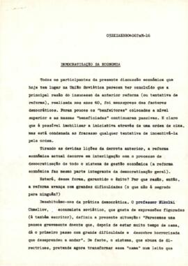 Democratização da economia, por Leonid Korenev