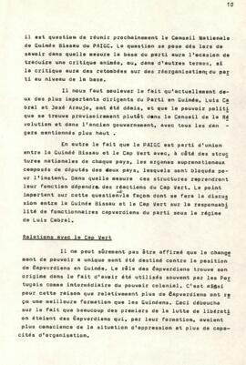 Le changement de pouvoir en Guiné-Bissau: Information sur les causes - prise de position provisoire de la Mondlane Stichting