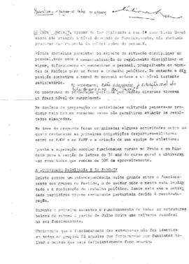 Relatório anual do Ministério das Forças Armadas e da Segurança