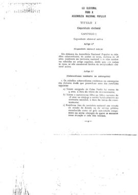 Relatório da Comissão Nacional para as questões eleitorais