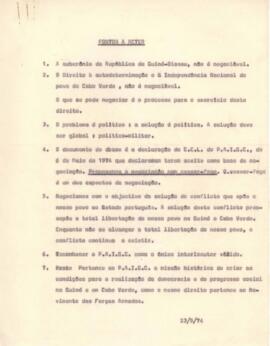 Pontos a reter