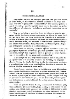 Relatório anual do Setor Rural da Praia