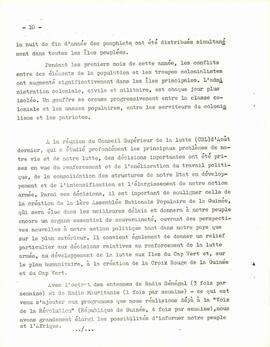Rapport bref sur la lutte en 1971, par Amílcar Cabral, Secrétaire Général du PAIGC