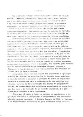 Remodelação da atividade do Partido, tarefa crucial da atualidade: Relatório de Mikhail Gorbatchov numa conferência promovida na sede do CC do PCUS
