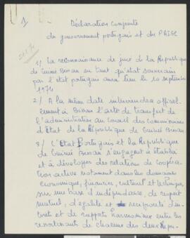 Déclaration conjointe do gouvernement portugais et du PAIGC