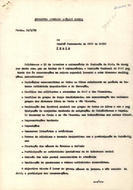 Oficio da JAACV ao Comité Permanente do CNCV do PAIGC