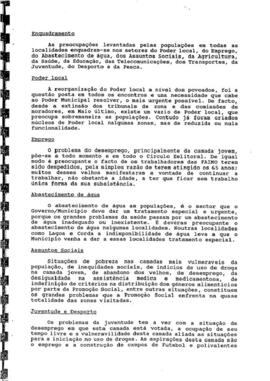 Relatório das deslocações dos deputados as várias localidades do círculo eleitoral de Santo Crucifixo, São Pedro Apostolo (Santo Antão) e das respetivas reuniões, por Jorge Morais Monteiro