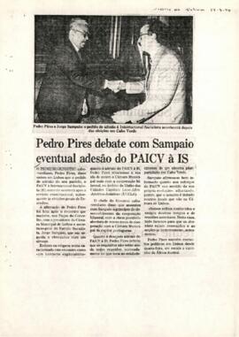 Pedro Pires debate com Sampaio eventual adesão do PAICV à IS. In Diário de Notícias